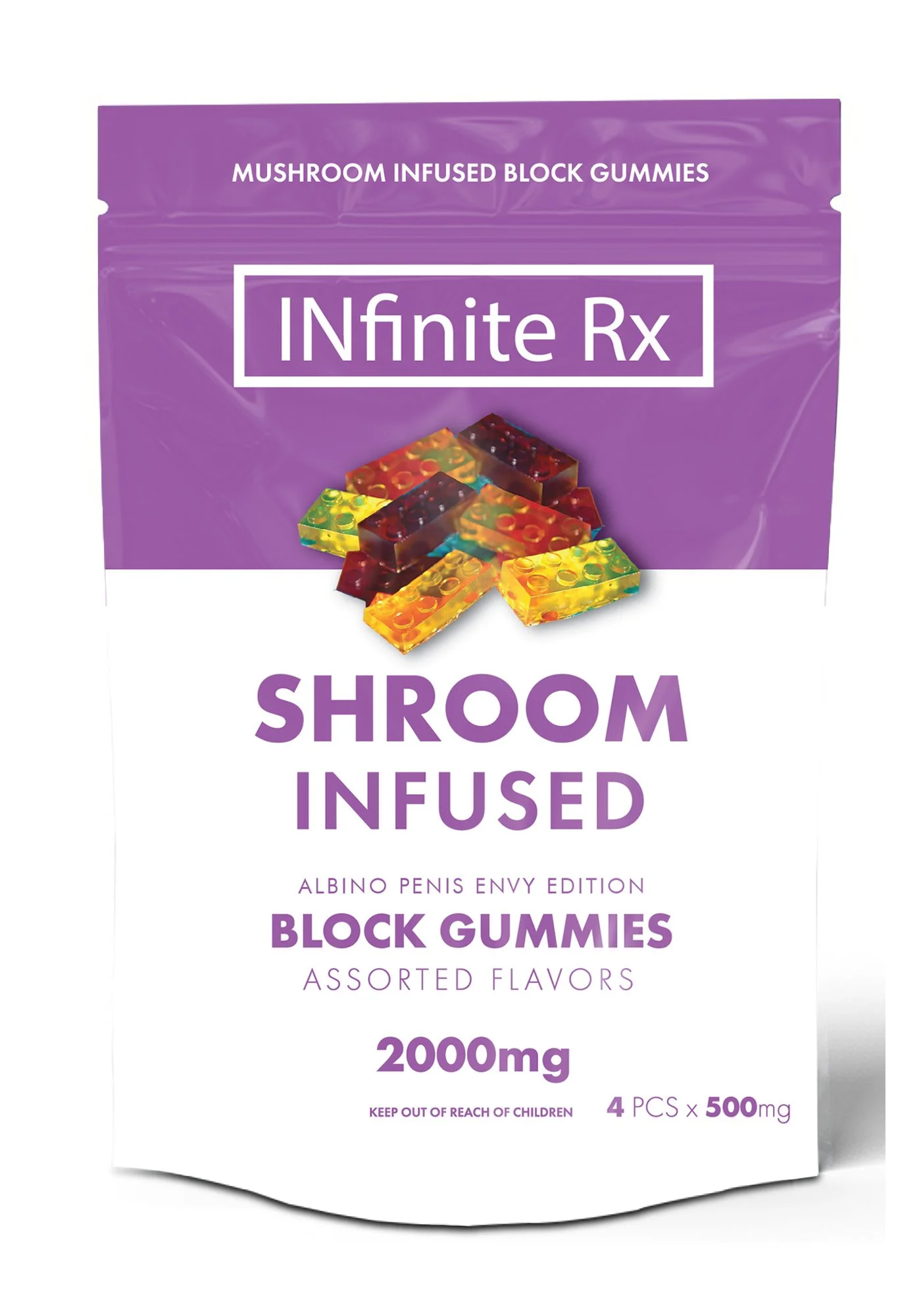 INfinite Rx Shroom Infused Albino Penis Envy Edition Block Gummies Edibles (2000mg) INfinite Rx Shroom Infused Albino Penis Envy Edition Block Gummies Edibles (2000mg)