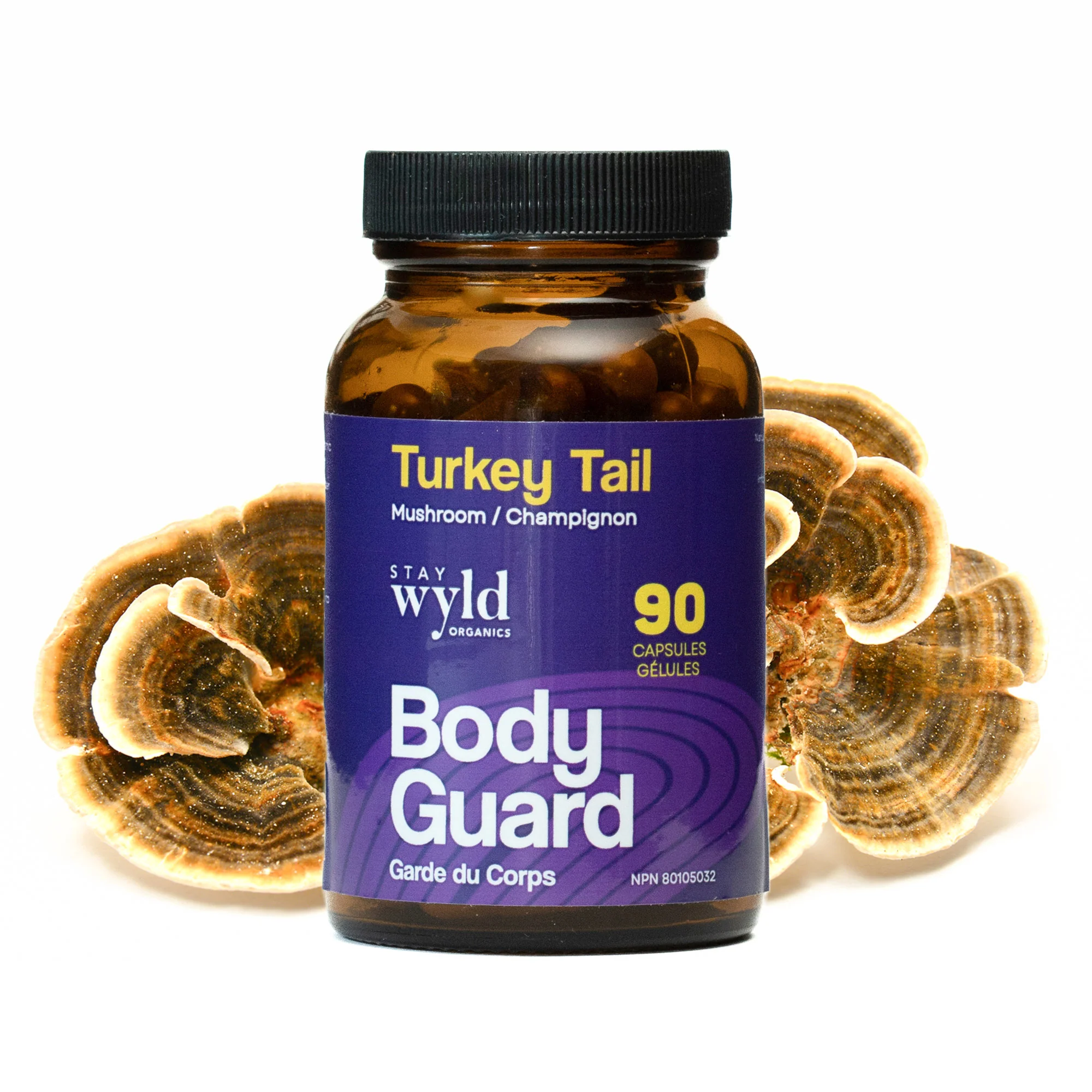 Stay Wyld Organics – Turkey Tail Mushroom Capsules (Bottle of 90) Stay Wyld Organics – Turkey Tail Mushroom Capsules (Bottle of 90)