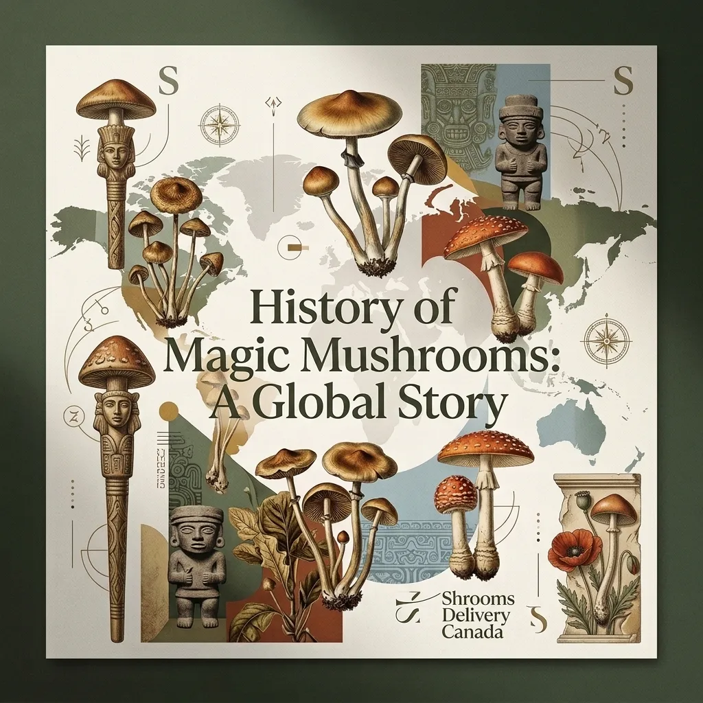 History of Magic Mushrooms: A Global Story | Shrooms Delivery Canada